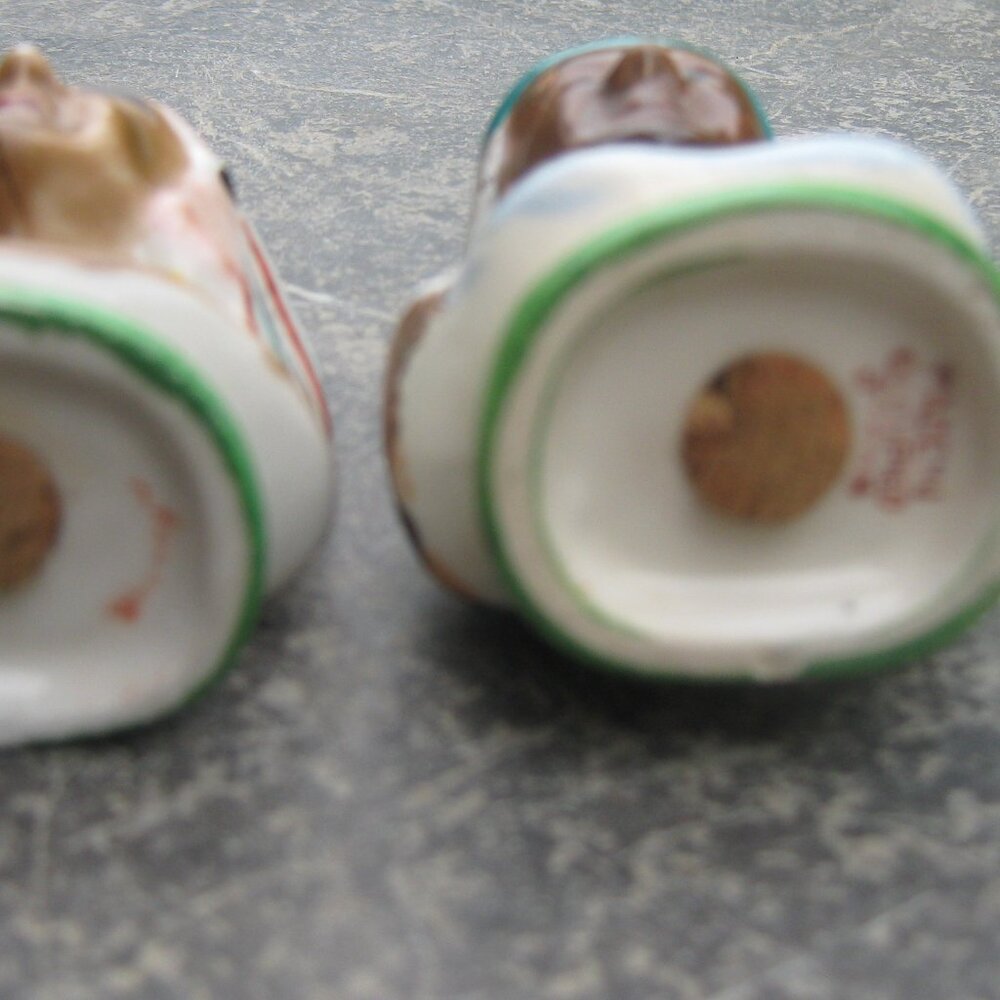 Vintage Native American Chief salt pepper shakers Occupied Japan - Picture 5 of 5